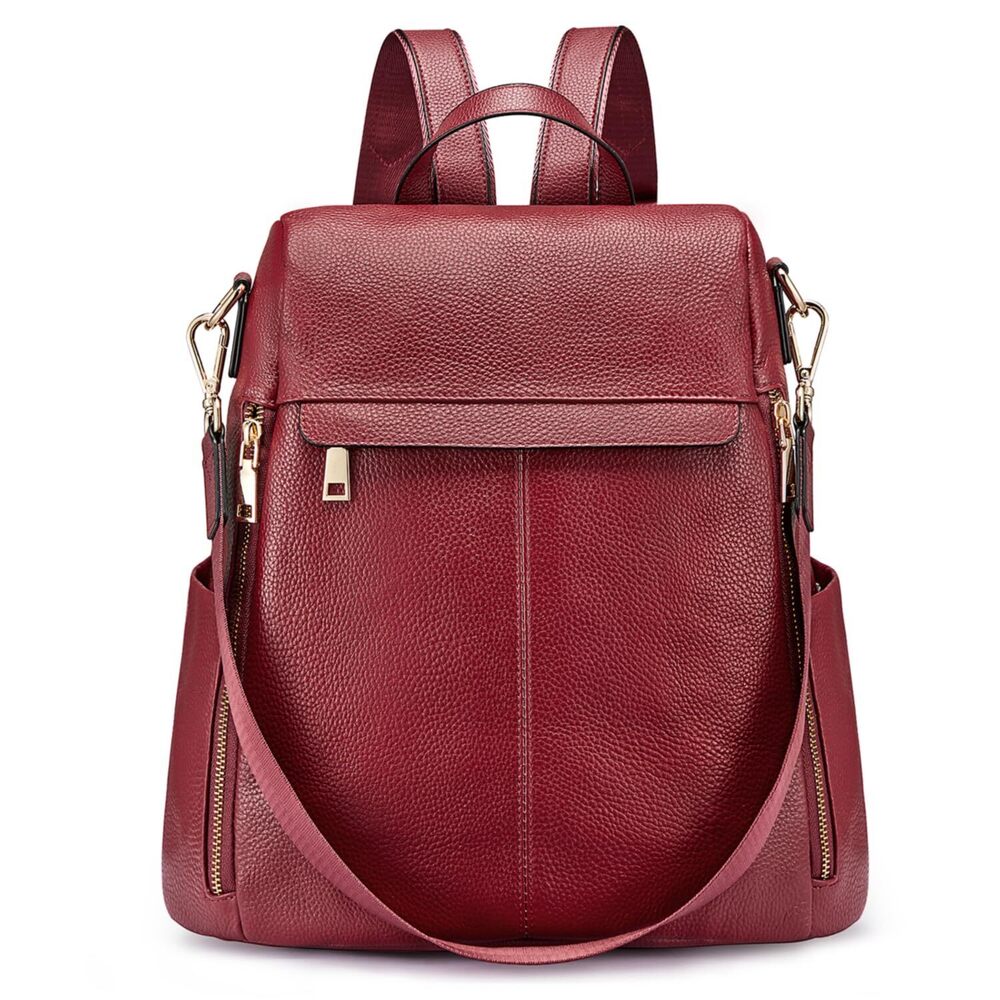 5043 Anti-Theft Backpack Purse Leather Shoulder Bag Fashion Satchel Bags